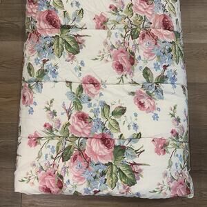 Ralph Lauren VTG Full/Queen Bedding Comforter Retired “Water Floral Pink” EUC